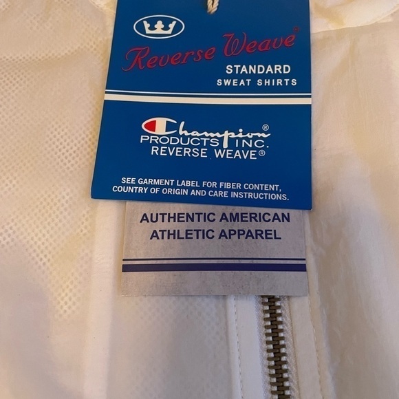 Champion Premium Reverse Weave track jacket Oversized C Logo white - Picture 8 of 15